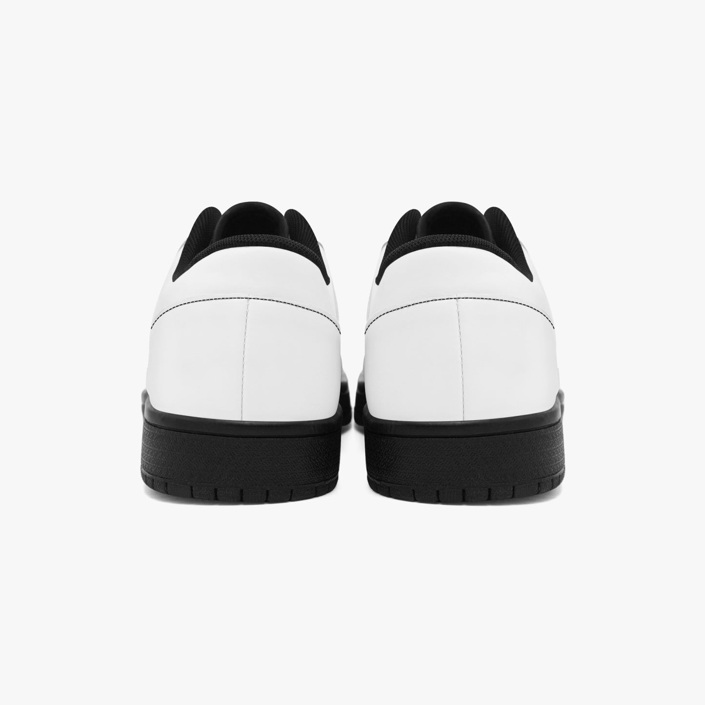 Low-Top Leather Sneakers - Black Sole