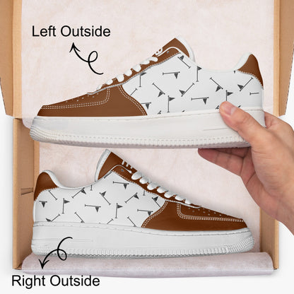 389. Type 2 AF1 Low-Top Microfiber PU Leather Sports Sneakers