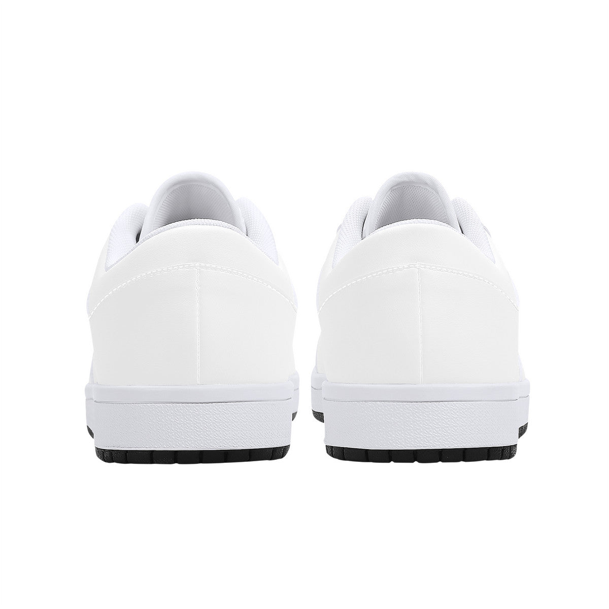 D15 Low-Top Synthetic Leather Sneakers - White