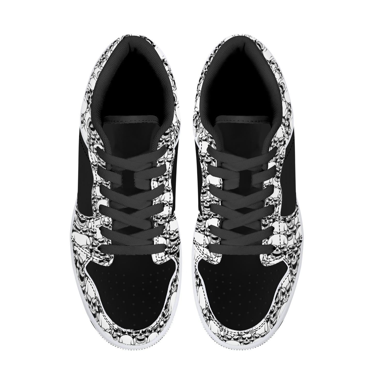 Leather Sneakers-Screaming Skulls